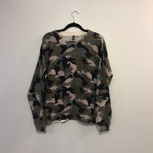 Camo sweater